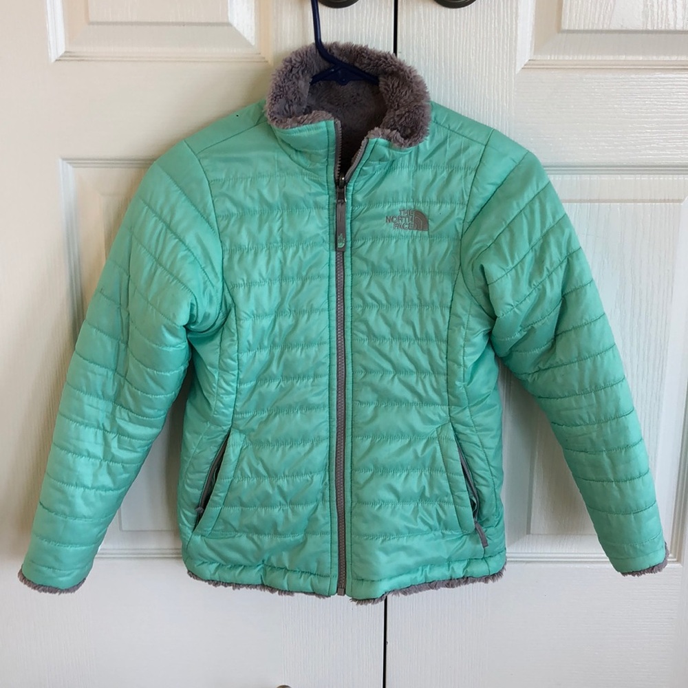 North Face Girls Reversible Mossbud Swirl Jacket